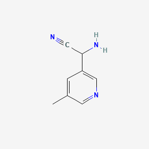 2-Amino-2-(5-methylpyridin-3-yl)acetonitrile