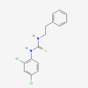 molecular formula C15H14Cl2N2S B5748101 N-(2,4-dichlorophenyl)-N'-(2-phenylethyl)thiourea 