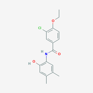 3-chloro-4-ethoxy-N-(2-hydroxy-4,5-dimethylphenyl)benzamide