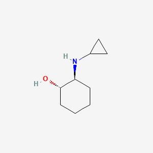 molecular formula C9H17NO B574811 (1S,2S)-2-(Cyclopropylamino)cyclohexanol CAS No. 189362-39-8