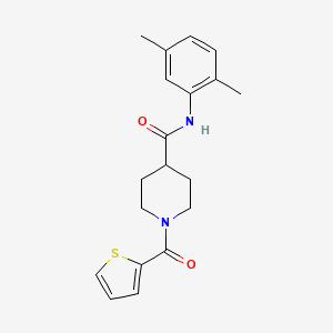 molecular formula C19H22N2O2S B5748117 N-(2,5-dimethylphenyl)-1-(2-thienylcarbonyl)-4-piperidinecarboxamide 