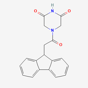 molecular formula C19H16N2O3 B5748137 4-(9H-fluoren-9-ylacetyl)-2,6-piperazinedione 