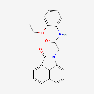 molecular formula C21H18N2O3 B5748145 N-(2-ethoxyphenyl)-2-(2-oxobenzo[cd]indol-1(2H)-yl)acetamide 