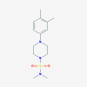 molecular formula C14H23N3O2S B5748149 4-(3,4-dimethylphenyl)-N,N-dimethyl-1-piperazinesulfonamide 