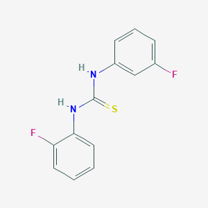 molecular formula C13H10F2N2S B5748218 N-(2-fluorophenyl)-N'-(3-fluorophenyl)thiourea 