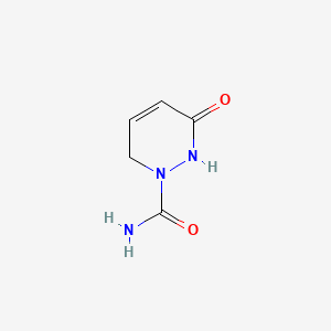 molecular formula C5H7N3O2 B574822 3-Oxo-2,3-dihydropyridazine-1(6H)-carboxamide CAS No. 193197-96-5