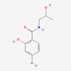 molecular formula C10H13NO4 B574823 2,4-dihydroxy-N-(2-hydroxypropyl)benzamide CAS No. 174675-74-2