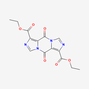 molecular formula C14H12N4O6 B5748232 diethyl 5,10-dioxo-5H,10H-diimidazo[1,5-a:1',5'-d]pyrazine-1,6-dicarboxylate 