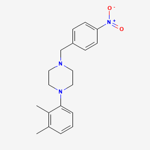 molecular formula C19H23N3O2 B5748244 1-(2,3-dimethylphenyl)-4-(4-nitrobenzyl)piperazine 