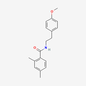 molecular formula C18H21NO2 B5748252 N-[2-(4-methoxyphenyl)ethyl]-2,4-dimethylbenzamide 