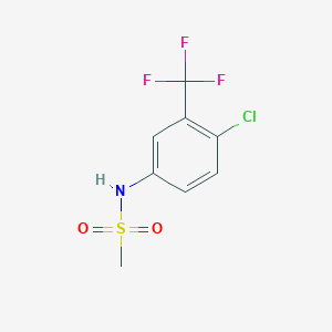 molecular formula C8H7ClF3NO2S B5748282 N-[4-chloro-3-(trifluoromethyl)phenyl]methanesulfonamide 