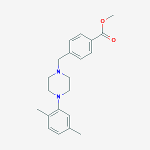molecular formula C21H26N2O2 B5748286 methyl 4-{[4-(2,5-dimethylphenyl)-1-piperazinyl]methyl}benzoate 