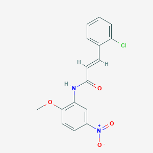 molecular formula C16H13ClN2O4 B5748299 3-(2-chlorophenyl)-N-(2-methoxy-5-nitrophenyl)acrylamide 