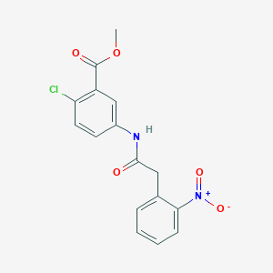 methyl 2-chloro-5-{[(2-nitrophenyl)acetyl]amino}benzoate