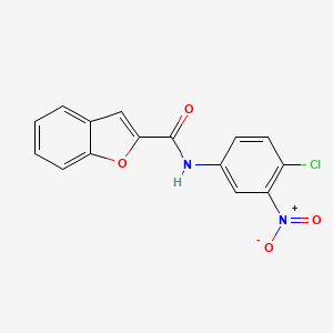 molecular formula C15H9ClN2O4 B5748320 N-(4-chloro-3-nitrophenyl)-1-benzofuran-2-carboxamide 