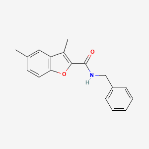 molecular formula C18H17NO2 B5748343 N-benzyl-3,5-dimethyl-1-benzofuran-2-carboxamide 