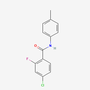 4-chloro-2-fluoro-N-(4-methylphenyl)benzamide