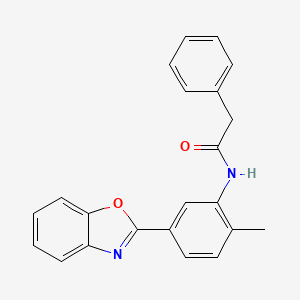 N-[5-(1,3-benzoxazol-2-yl)-2-methylphenyl]-2-phenylacetamide