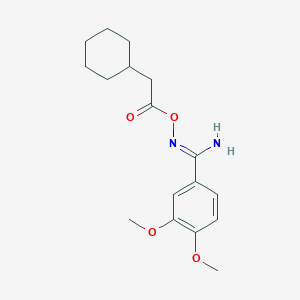 N'-[(cyclohexylacetyl)oxy]-3,4-dimethoxybenzenecarboximidamide