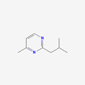 molecular formula C9H14N2 B574840 2-Isobutyl-4-methylpyrimidine CAS No. 188708-03-4