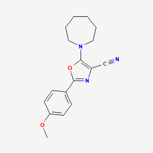 5-(1-azepanyl)-2-(4-methoxyphenyl)-1,3-oxazole-4-carbonitrile