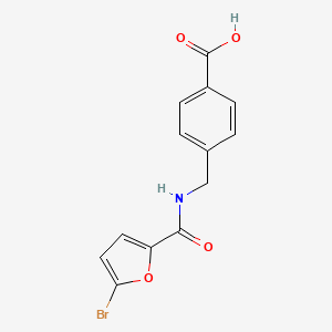molecular formula C13H10BrNO4 B5748424 4-{[(5-bromo-2-furoyl)amino]methyl}benzoic acid 