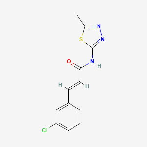 3-(3-chlorophenyl)-N-(5-methyl-1,3,4-thiadiazol-2-yl)acrylamide
