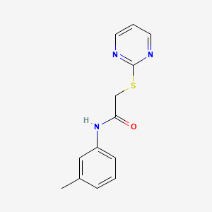 N-(3-methylphenyl)-2-(2-pyrimidinylthio)acetamide