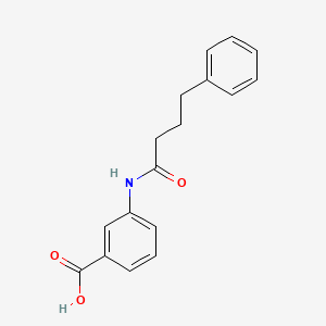 molecular formula C17H17NO3 B5748458 3-[(4-phenylbutanoyl)amino]benzoic acid 