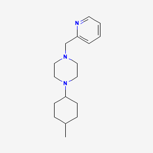 molecular formula C17H27N3 B5748490 1-(4-methylcyclohexyl)-4-(2-pyridinylmethyl)piperazine 