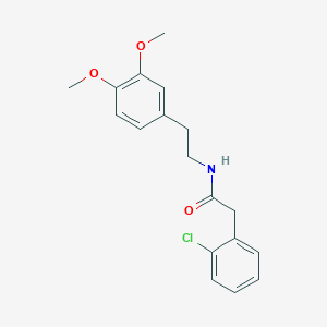 molecular formula C18H20ClNO3 B5748494 2-(2-chlorophenyl)-N-[2-(3,4-dimethoxyphenyl)ethyl]acetamide 