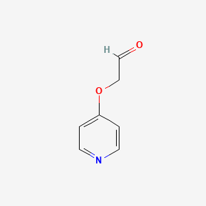 molecular formula C7H7NO2 B574850 (4-Pyridinyloxy)acetaldehyde CAS No. 163348-44-5
