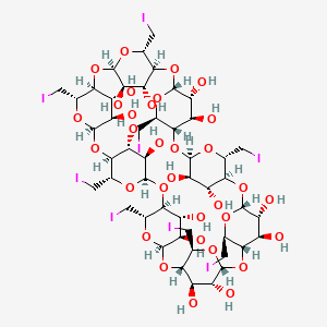 molecular formula C48H72I8O32 B574851 Octakis-6-iodo-6-deoxy-gamma-cyclodextrin CAS No. 168296-33-1
