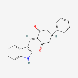 2-(1H-indol-3-ylmethylene)-5-phenyl-1,3-cyclohexanedione