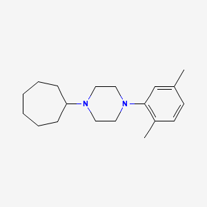 1-cycloheptyl-4-(2,5-dimethylphenyl)piperazine