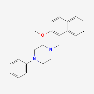 1-[(2-methoxy-1-naphthyl)methyl]-4-phenylpiperazine