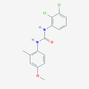 molecular formula C15H14Cl2N2O2 B5748545 N-(2,3-dichlorophenyl)-N'-(4-methoxy-2-methylphenyl)urea 