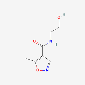 molecular formula C7H10N2O3 B574857 N-(2-Hydroxyethyl)-5-methylisoxazole-4-carboxamide CAS No. 167538-23-0