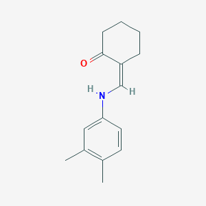 molecular formula C15H19NO B5748582 (2Z)-2-[(3,4-dimethylanilino)methylidene]cyclohexan-1-one 