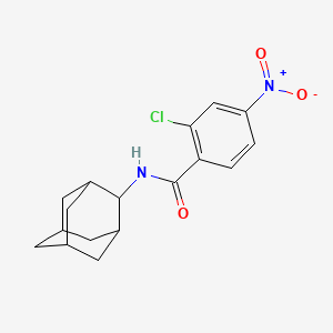 molecular formula C17H19ClN2O3 B5748594 N-2-adamantyl-2-chloro-4-nitrobenzamide 