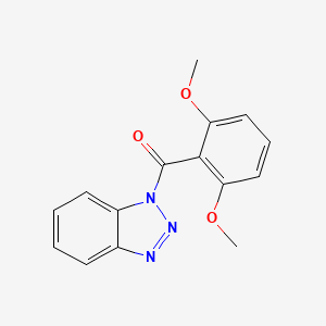 molecular formula C15H13N3O3 B5748610 1-(2,6-dimethoxybenzoyl)-1H-1,2,3-benzotriazole 