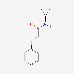 molecular formula C11H13NOS B5748622 N-cyclopropyl-2-(phenylthio)acetamide 
