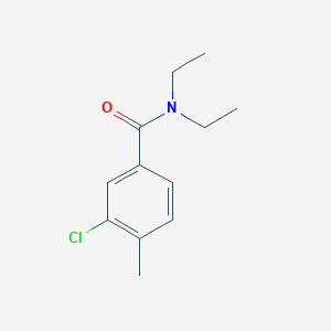 molecular formula C12H16ClNO B5748653 3-chloro-N,N-diethyl-4-methylbenzamide 