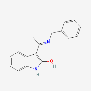 3-[1-(benzylamino)ethylidene]-1,3-dihydro-2H-indol-2-one