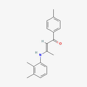 molecular formula C19H21NO B5748685 3-[(2,3-dimethylphenyl)amino]-1-(4-methylphenyl)-2-buten-1-one 