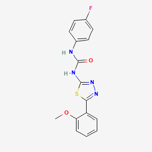 N-(4-fluorophenyl)-N'-[5-(2-methoxyphenyl)-1,3,4-thiadiazol-2-yl]urea