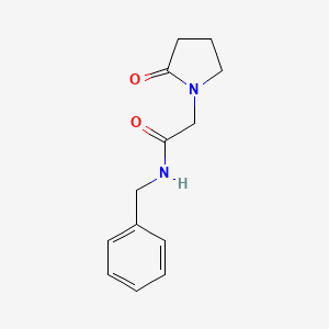 molecular formula C13H16N2O2 B5748710 N-benzyl-2-(2-oxo-1-pyrrolidinyl)acetamide CAS No. 105479-05-8