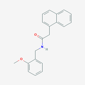 molecular formula C20H19NO2 B5748722 N-(2-methoxybenzyl)-2-(1-naphthyl)acetamide 