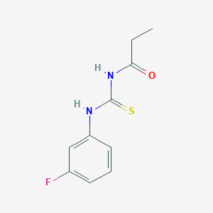 N-{[(3-fluorophenyl)amino]carbonothioyl}propanamide