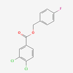 molecular formula C14H9Cl2FO2 B5748737 4-fluorobenzyl 3,4-dichlorobenzoate 